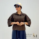 شومیز باکسی دو جیب